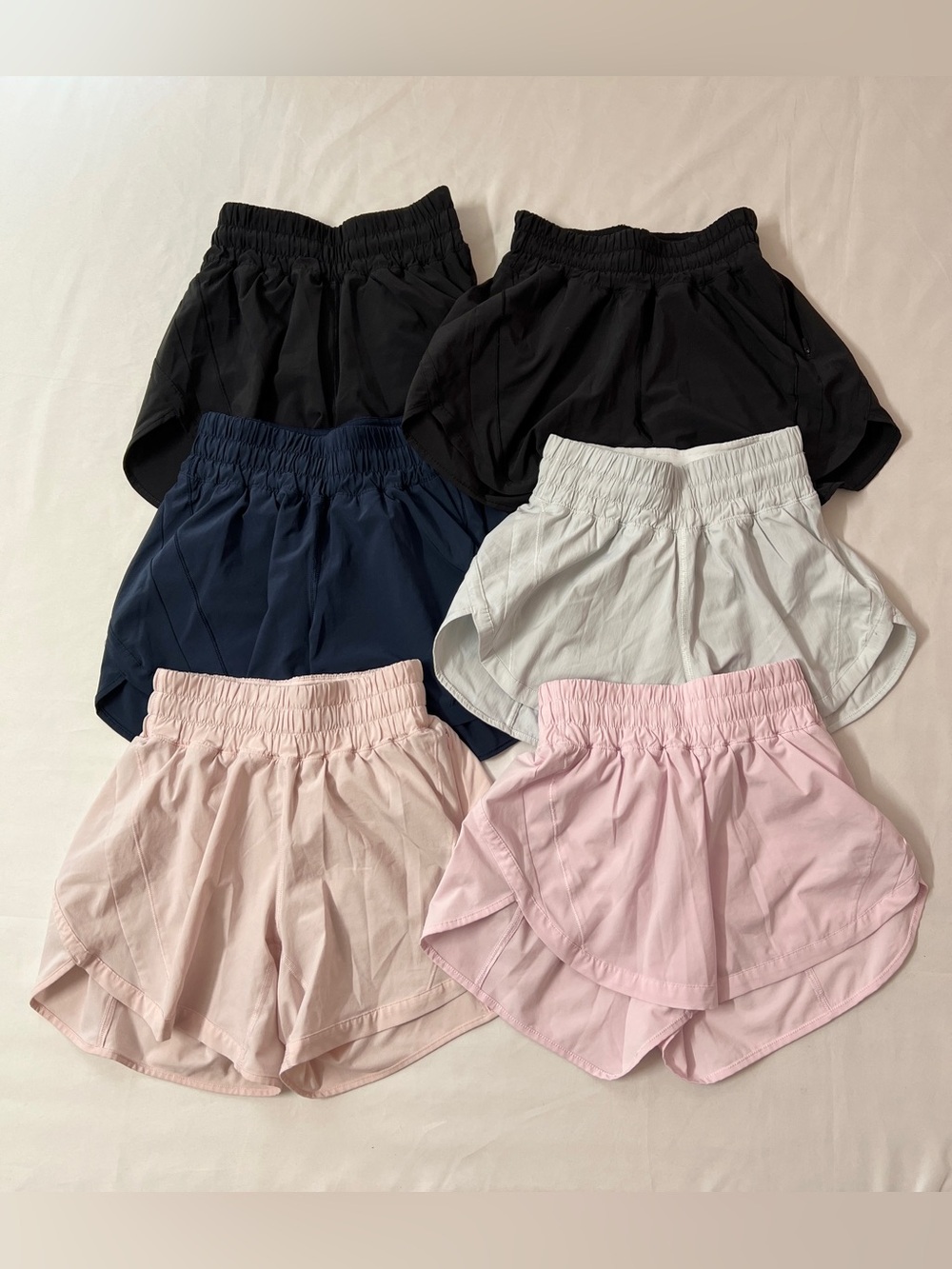 Lululemon Track That Mid Rise Lined Shorts Short Bundle